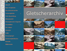 Tablet Screenshot of gletscherarchiv.de